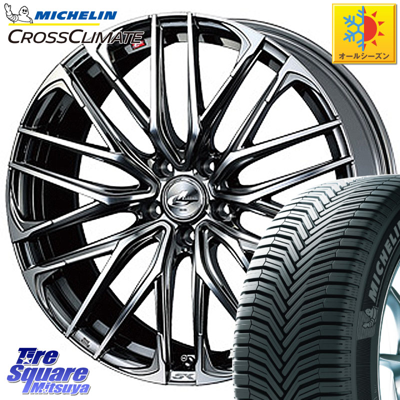 ミシュラン CROSSCLIMATE SUV クロスクライメイト SUV オールシーズンタイヤ 107V XL MO 正規 235/60R18WEDS 38330 レオニス SK ウェッズ Leonis ホイール 18インチ 18X7.0J 47 5穴 114.3 CX-5 CX5 MAZDA CX-7 CX7 MAZDA CR-V｜タイヤスクエアミツヤ
