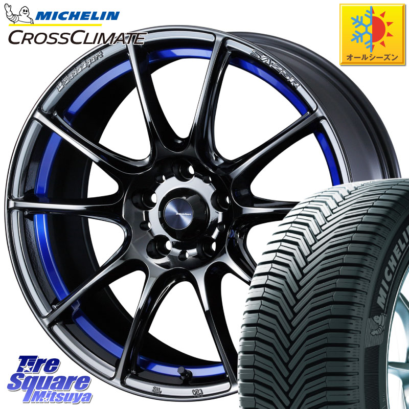 ミシュラン CROSSCLIMATE SUV クロスクライメイト SUV オールシーズンタイヤ 103V AO 正規 235/60R18 WEDS SA-25R ウェッズ スポーツ ホイール 18インチ 18 X 7.5J +45 5穴 114.3 CX-60 CX-80