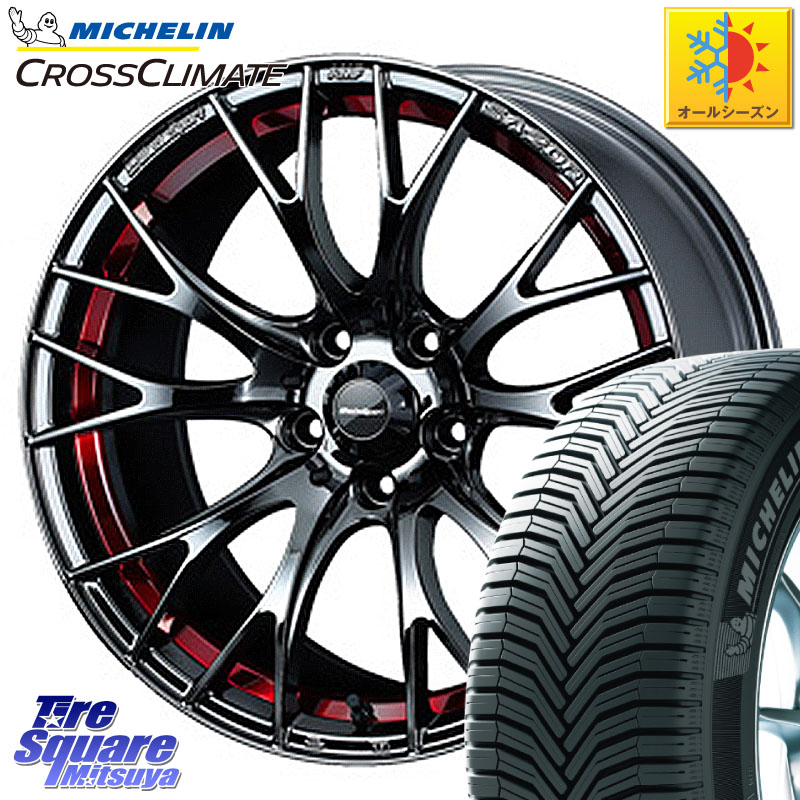 ミシュラン CROSSCLIMATE SUV クロスクライメイト SUV オールシーズンタイヤ 103V AO 正規 235/60R18 WEDS 72800 SA-20R SA20R ウェッズ スポーツ ホイール 18インチ 18 X 7.5J +45 5穴 114.3 CX-60 CX-80