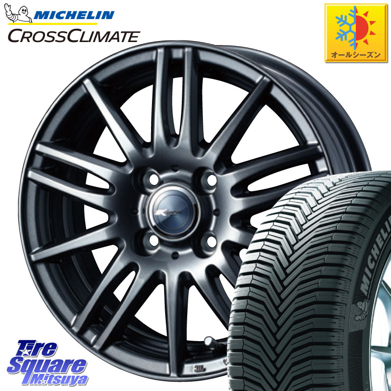 ミシュラン CROSSCLIMATE+ クロスクライメイト+ オールシーズンタイヤ 88T XL 正規 175/70R14 WEDS ウェッズ ZAMIK ザミック TITO 14インチ 14 X 4.5J +45 4穴 100 Mx27/37/47Sソリオ・デリカD2 56,260円