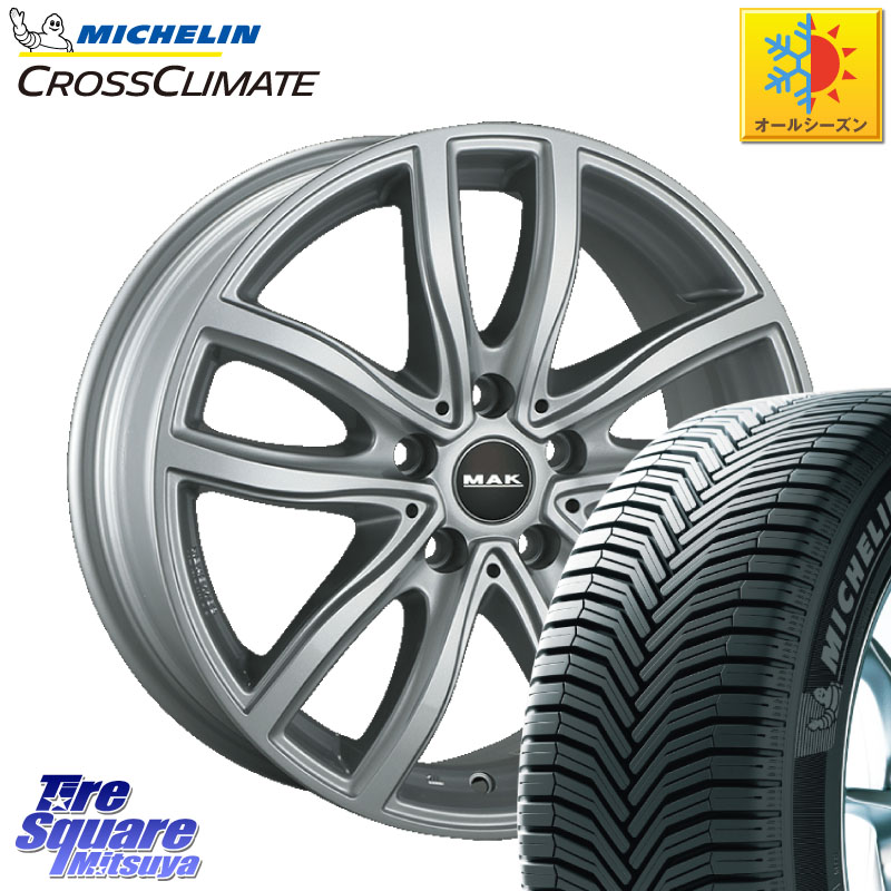 ミシュラン CROSSCLIMATE+ クロスクライメイト+ オールシーズンタイヤ ZP RFT 98W XL 正規 225/50RF17 阿部商会 MAK FAHR ホイール 17インチ 17 X 7.5J(BMW G20) +30 5穴 112 BMW 3シリーズ G20 G21