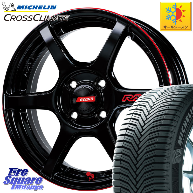 ミシュラン CROSSCLIMATE+ クロスクライメイト+ オールシーズンタイヤ 85H XL 正規 175/60R15RAYS 【欠品次回11~12月】 GRAM LIGHTS 57C6 TIME ATTACK EDITION ホイール 15インチ 15X5.0J 43 4穴 100 Mx27/37/47Sソリオ・MB37SデリカD2｜タイヤスクエアミツヤ