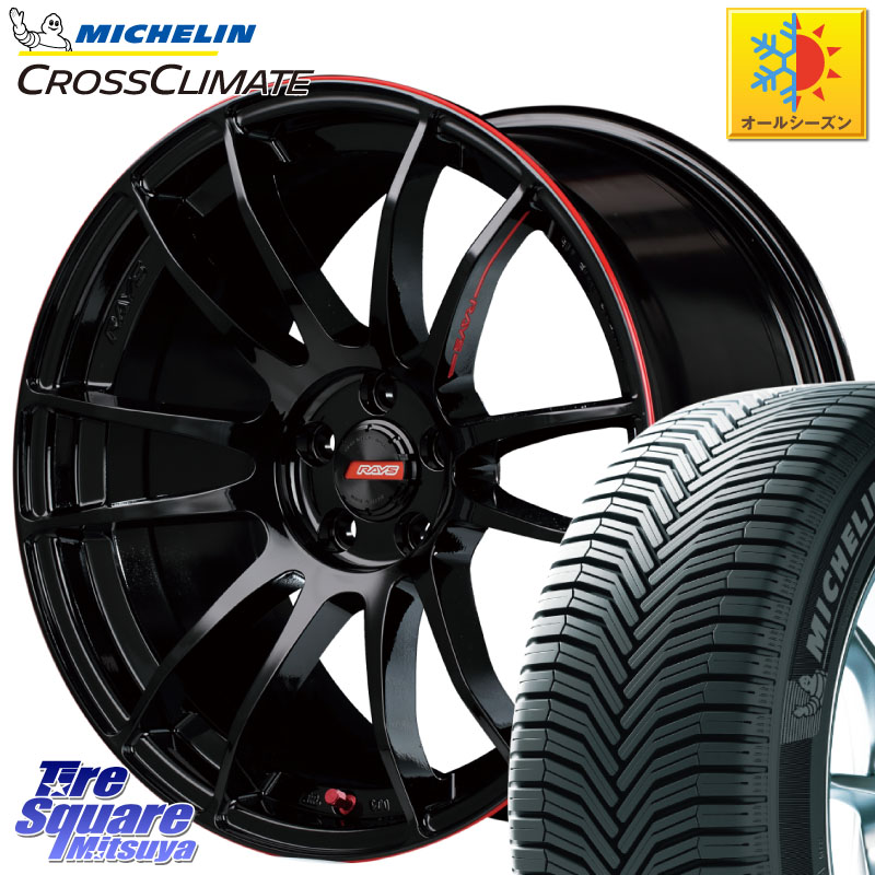 ミシュラン CROSSCLIMATE SUV クロスクライメイト SUV オールシーズンタイヤ 107V XL MO 正規 235/60R18 RAYS 【欠品次回要問合せ】 グラムライツ 57エクストリーム REV LIMIT EDITION 18インチ 18 X 7.5J +49 5穴 114.3