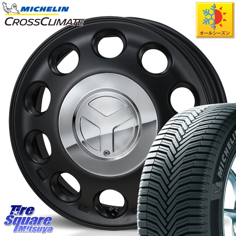 ミシュラン CROSSCLIMATE+ クロスクライメイト+ オールシーズンタイヤ 85H XL 正規 165/65R15 MONZA PIEDINO ピエディーノ 15インチ 15 X 4.5J +45 4穴 100 ダイハツTAFT Mx27/37/47Sソリオ・デリカD2 MAx6S系ソリオ