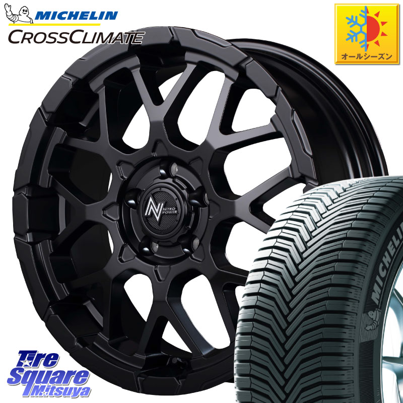 ミシュラン CROSSCLIMATE SUV クロスクライメイト SUV オールシーズンタイヤ 103V AO 正規 235/60R18 MANARAY MID ナイトロパワー M28 BULLET-S 18インチ 18 X 7.0J +35 5穴 114.3