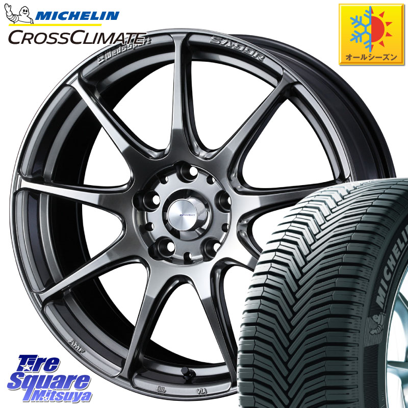 ミシュラン CROSSCLIMATE SUV クロスクライメイト SUV オールシーズンタイヤ 107V XL MO 正規 235/60R18WEDS WedsSport SA-99R SA99R ウェッズ スポーツ ホイール 18インチ 18X8.5J 35 5穴 114.3 アウトランダーPHEV｜タイヤスクエアミツヤ