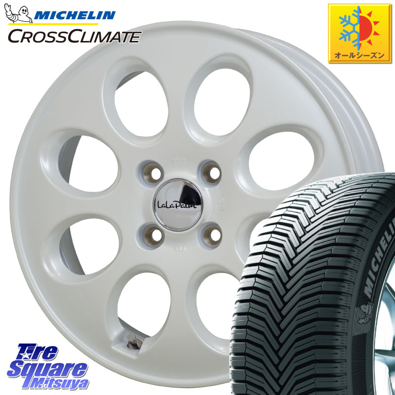 ミシュラン CROSSCLIMATE+ クロスクライメイト+ オールシーズンタイヤ 88T XL 正規 175/70R14 HotStuff ララパーム LaLa Palm Oval ホイール 14 X 4.5J +45 4穴 100 Mx27/37/47Sソリオ・デリカD2