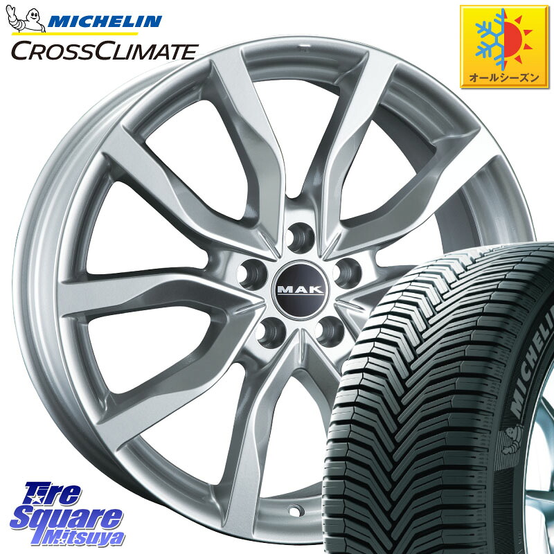 ミシュラン CROSSCLIMATE SUV クロスクライメイト SUV オールシーズンタイヤ 107V XL MO 正規 235/60R18 阿部商会 MAK HIGHLANDS ホイール18インチ 18 X 7.5J(VOLVO XC60 UB420) +45 5穴 108 VOLVO ボルボ XC60