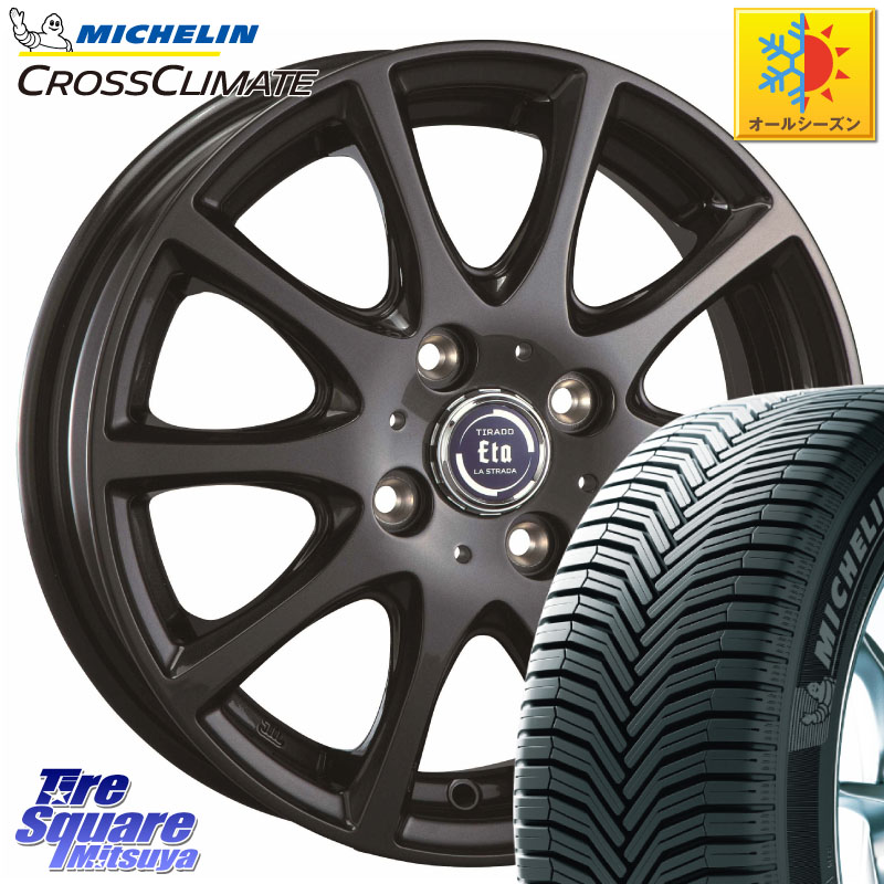 ミシュラン CROSSCLIMATE+ クロスクライメイト+ オールシーズンタイヤ 85H XL 正規 165/65R15 阿部商会 ティラード イータ 15 X 4.5J +45 4穴 100 ダイハツTAFT Mx27/37/47Sソリオ・デリカD2 MAx6S系ソリオ 56,652円
