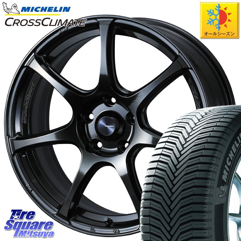 ミシュラン CROSSCLIMATE SUV クロスクライメイト SUV オールシーズンタイヤ 107V XL MO 正規 235/60R18WEDS WedsSport SA-75R SA75R ウェッズ スポーツ ホイール 18インチ 18X8.5J 35 5穴 114.3 アウトランダーPHEV｜タイヤスクエアミツヤ