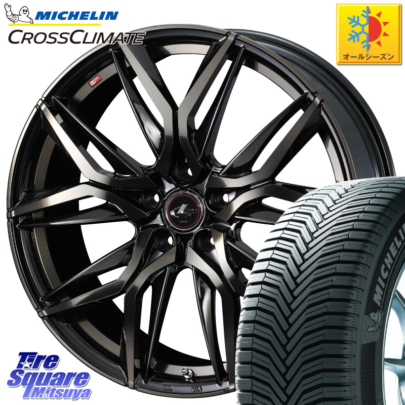 ミシュラン CROSSCLIMATE+ クロスクライメイト+ オールシーズンタイヤ 99V XL 正規 205/65R15 WEDS 40780 レオニス LEONIS LM PBMCTI 15インチ 15 X 6.0J +43 5穴 114.3
