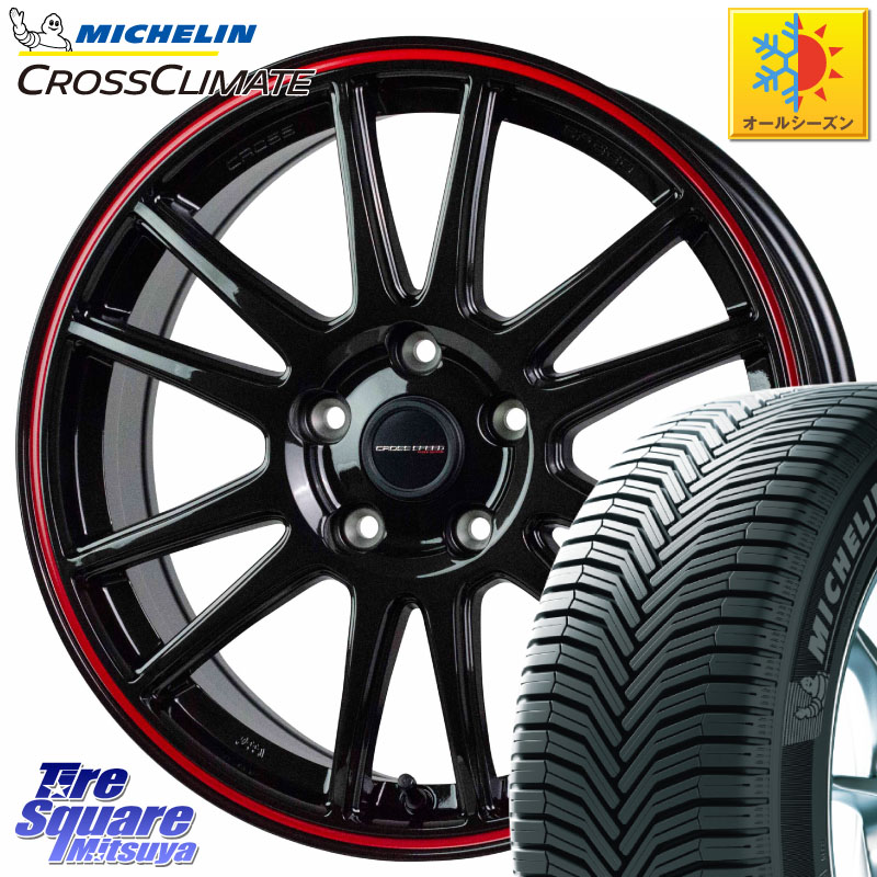 ミシュラン CROSSCLIMATE SUV クロスクライメイト SUV オールシーズンタイヤ 107V XL MO 正規 235/60R18 HotStuff クロススピード CR6 CR-6 軽量ホイール 18インチ 18 X 7.5J +48 5穴 114.3