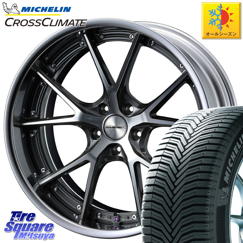 ミシュラン CROSSCLIMATE SUV クロスクライメイト SUV オールシーズンタイヤ 107V XL MO 正規 235/60R18 WEDS MAVERICK 905S S-LoDisk 18インチ 2ピース 18 X 8.5J +44 5穴 114.3