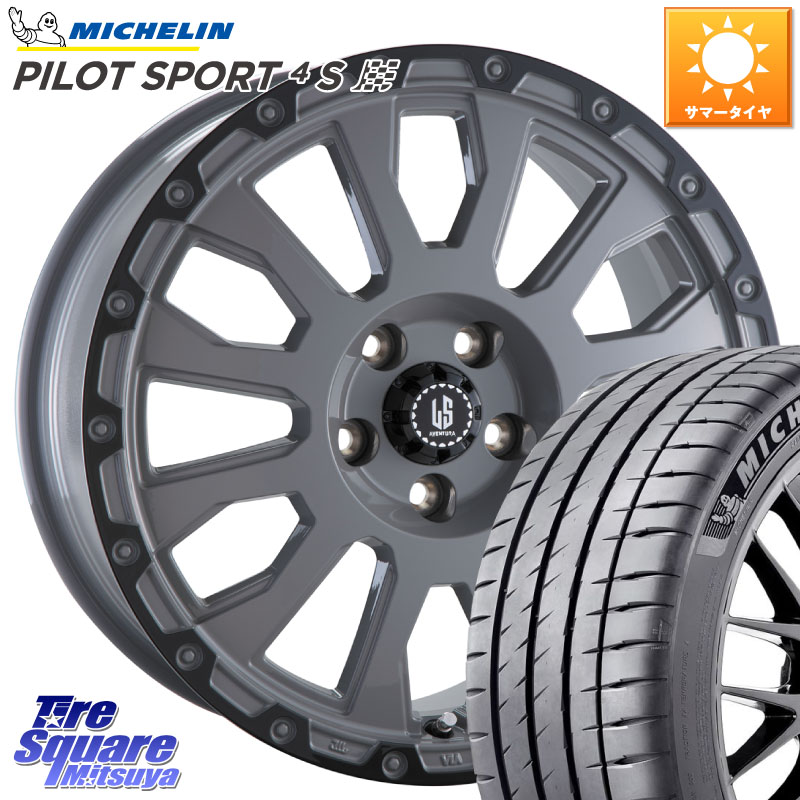 阿部商会 LA STRADA AVENTURA アヴェンチュラ 18インチ 18 X 8.0J +40 5穴 114.3 ミシュラン PILOT SPORT4S パイロットスポーツ4S (95Y) XL 正規 225/45R18