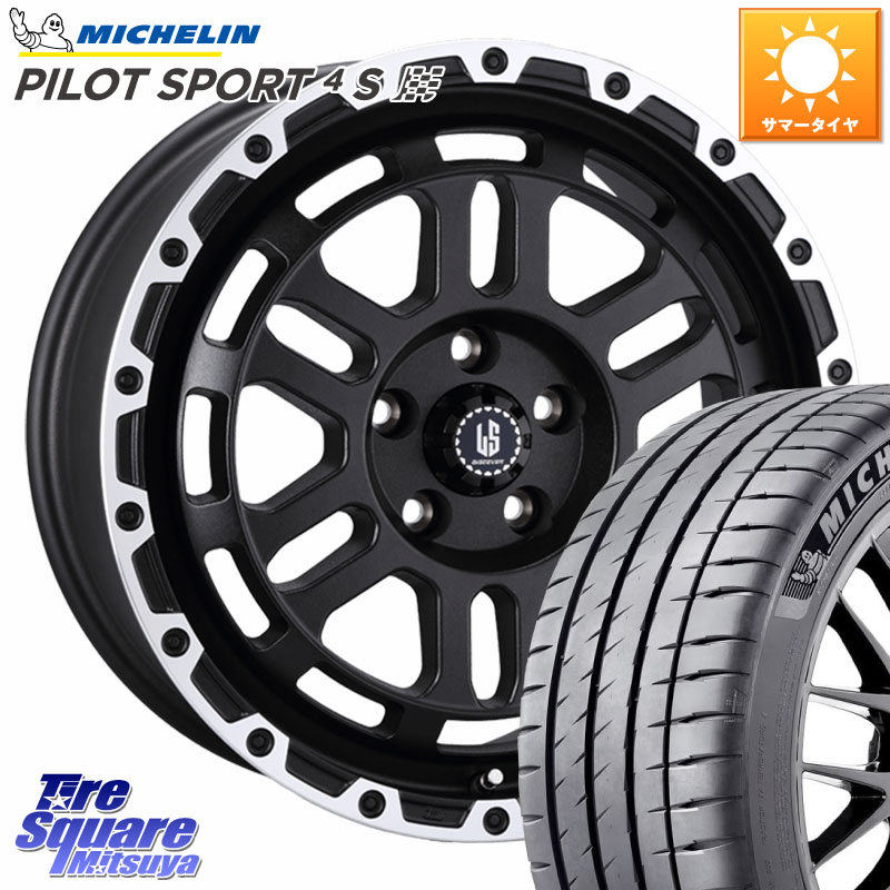 阿部商会 LA STRADA DISCOVER ホイール 18インチ 18 X 8.0J +40 5穴 114.3 ミシュラン PILOT SPORT4S パイロットスポーツ4S (92Y) XL 正規 225/40R18