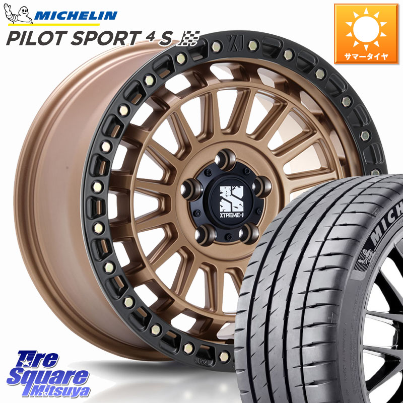 MLJ XJ08 XTREME-J ホイール 18インチ 18 X 8.0J +40 5穴 114.3 ミシュラン PILOT SPORT4S パイロットスポーツ4S (95Y) XL 正規 225/45R18