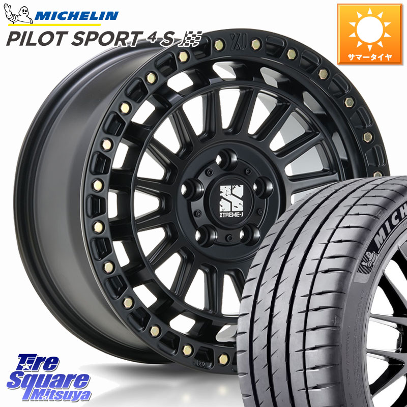 MLJ XJ08 XTREME-J ホイール 17インチ 17 X 7.5J +42 5穴 114.3 ミシュラン PILOT SPORT4S パイロットスポーツ4S (97Y) XL 正規 235/45R17
