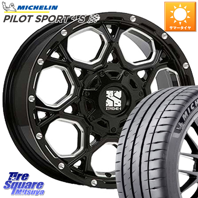 ミシュラン PILOT SPORT4S パイロットスポーツ4S (97Y) XL 正規 235/45R17MLJ XJ06 XTREME-J エクストリームJ ホイール 17インチ 17X7.5J 35 5穴 114.3|タイヤスクエアミツヤ