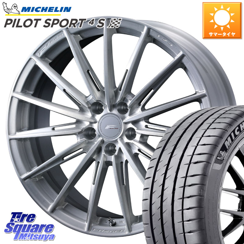 ミシュラン PILOT SPORT4S パイロットスポーツ4S (96Y) XL 正規 235/40R19WEDS F ZERO FZ4 FZ-4 鍛造 FORGED 19インチ エフゼロ 19X8.0J 35 5穴 114.3|タイヤスクエアミツヤ