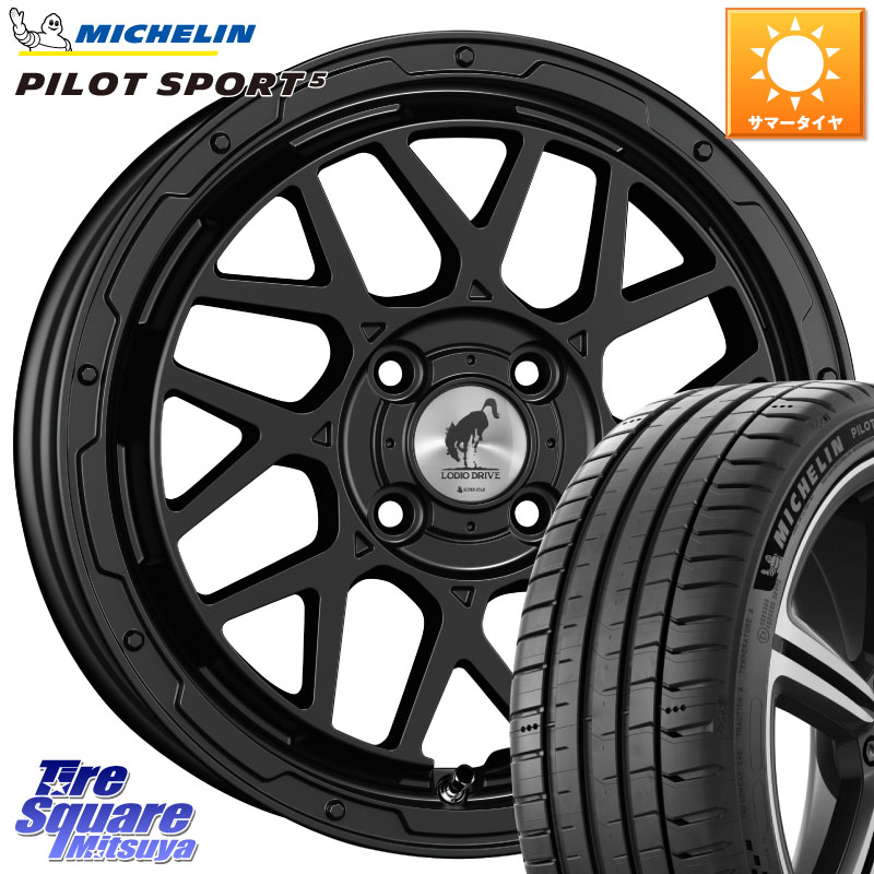 SUPER STAR LODIO DRIVE ロディオドライブ 8M MONO モノ 16インチ 16 X 6.0J +42 4穴 100 ミシュラン PILOT SPORT5 パイロットスポーツ5 87W XL 正規 205/45R16