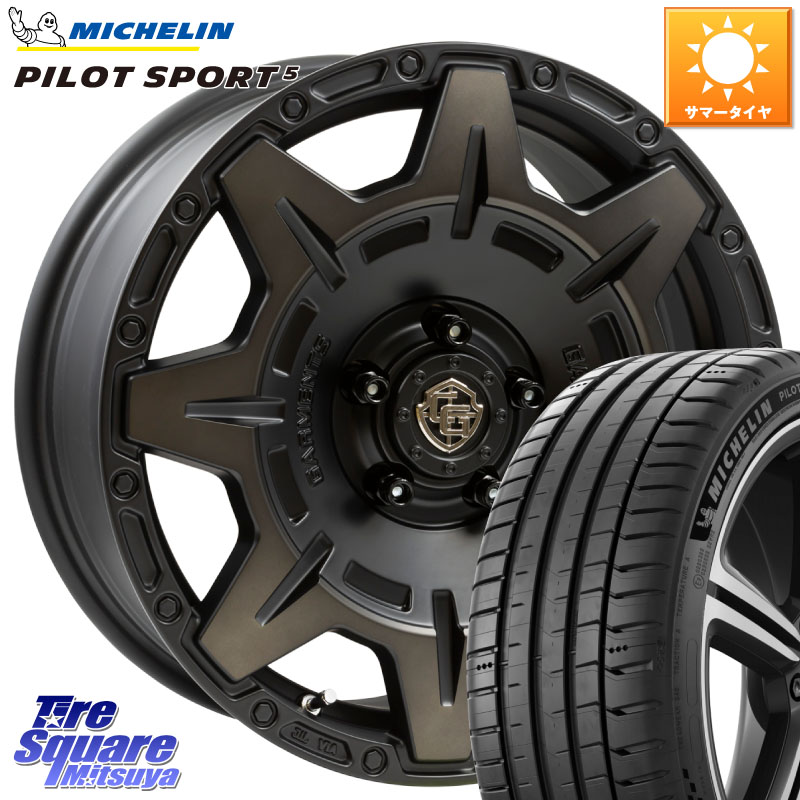 ミシュラン PILOT SPORT5 パイロットスポーツ5 (95Y) XL 正規 215/50R17WEDS CROSS OVER GARMENTS StyleM 17インチ 17X7.0J 35 5穴 114.3 SAI インサイト｜タイヤスクエアミツヤ