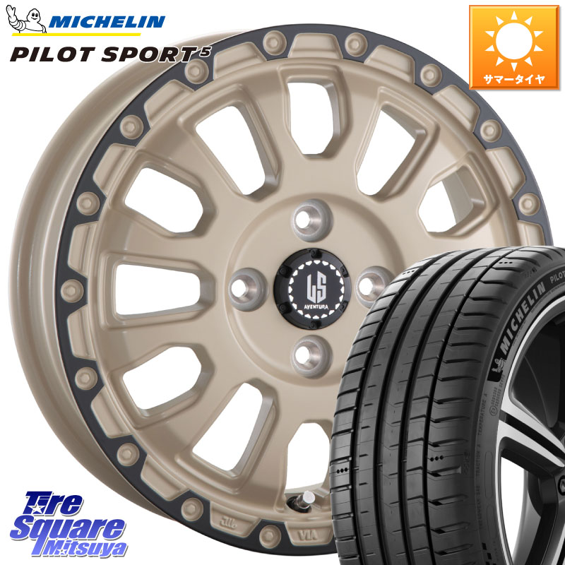 阿部商会 LA STRADA AVENTURA アヴェンチュラ GAR 16インチ 16 X 6.0J +40 4穴 100 ミシュラン PILOT SPORT5 パイロットスポーツ5 87W XL 正規 205/45R16