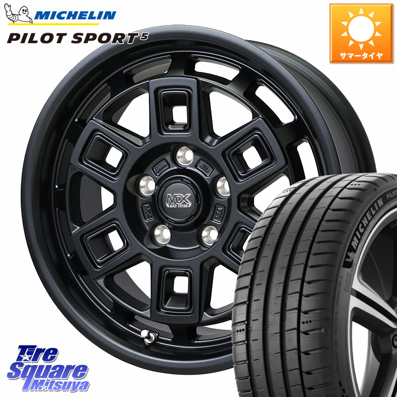 ミシュラン PILOT SPORT5 パイロットスポーツ5 (101Y) XL 正規 225/55R17HotStuff MAD CROSS AEVER マッドクロス アイヴァー ホイール 17インチ 17X7.0J 38 5穴 114.3 10系アルファード スカイラインセダン 日産 シーマ 日産 フーガ FUGA 日産｜タイヤスクエアミツヤ
