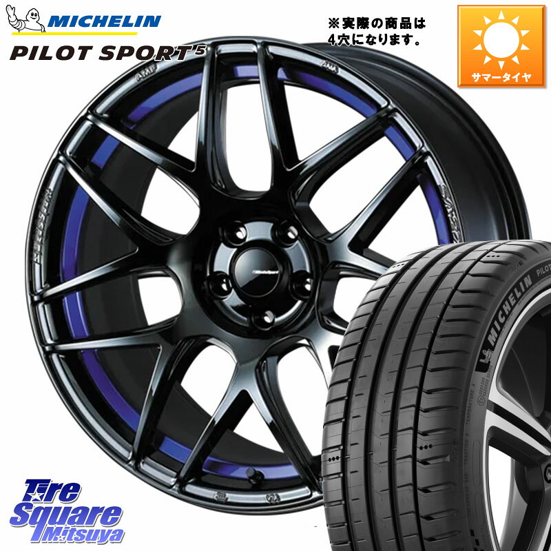 WEDS 74227 SA-27R ウェッズ スポーツ ホイール 17インチ ◇参考画像 17 X 6.5J +50 4穴 100 ミシュラン PILOT SPORT5 パイロットスポーツ5 (88Y) XL 正規 205/45R17