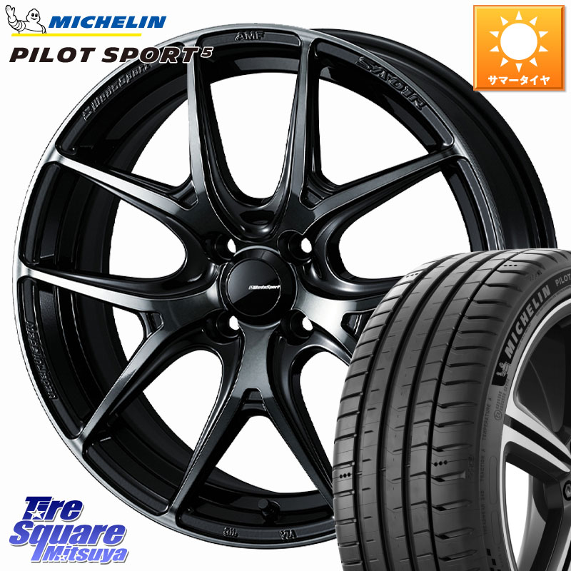 WEDS WedsSport SA-01R ホイール 17インチ ウェッズ スポーツ 17 X 6.5J +50 4穴 100 ミシュラン PILOT SPORT5 パイロットスポーツ5 (87Y) XL 正規 215/40R17