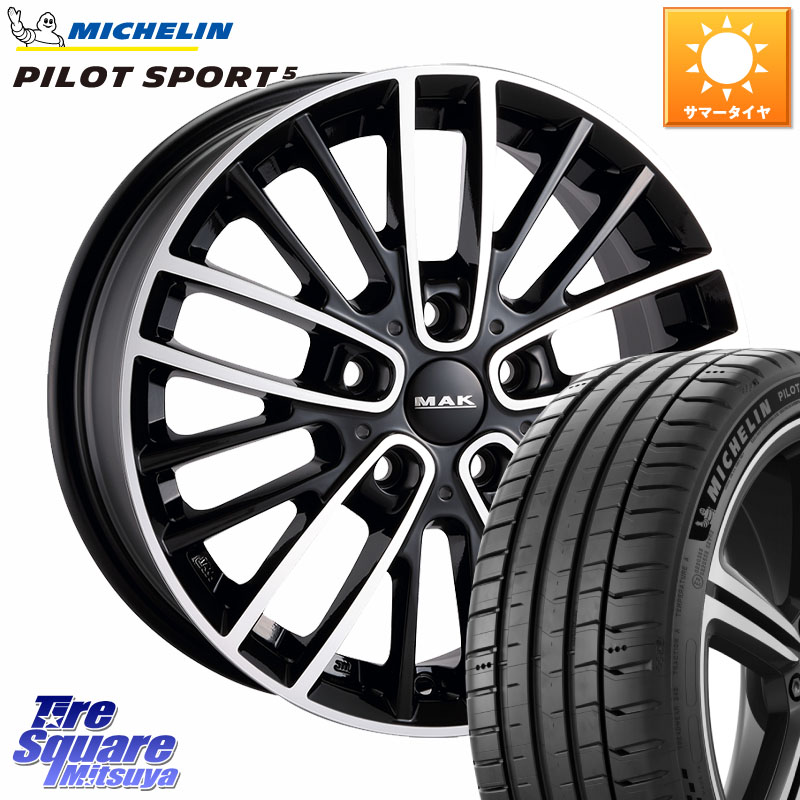 阿部商会 MAK CHELSE ホイール 18インチ 18 X 7.5J(MINI F60) +42 5穴 112 ミシュラン PILOT SPORT5 パイロットスポーツ5 (99Y) XL 正規 225/50R18