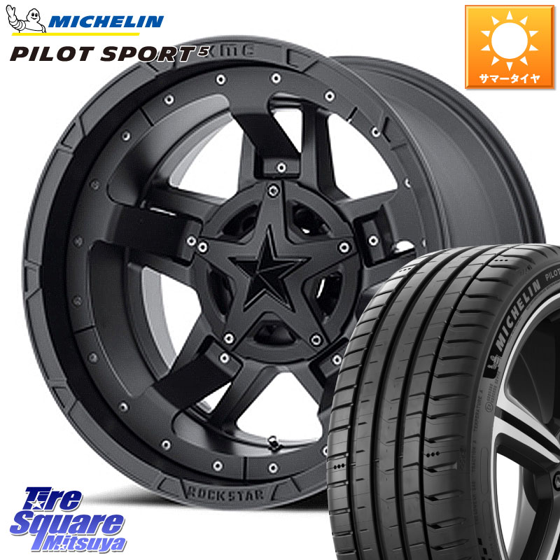 KMC XD827 ROCKSTAR3 ホイール 17インチ ロックスター3 17 X 8.0J +35 5穴 114.3 ミシュラン PILOT SPORT5 パイロットスポーツ5 (98Y) XL 正規 225/50R17