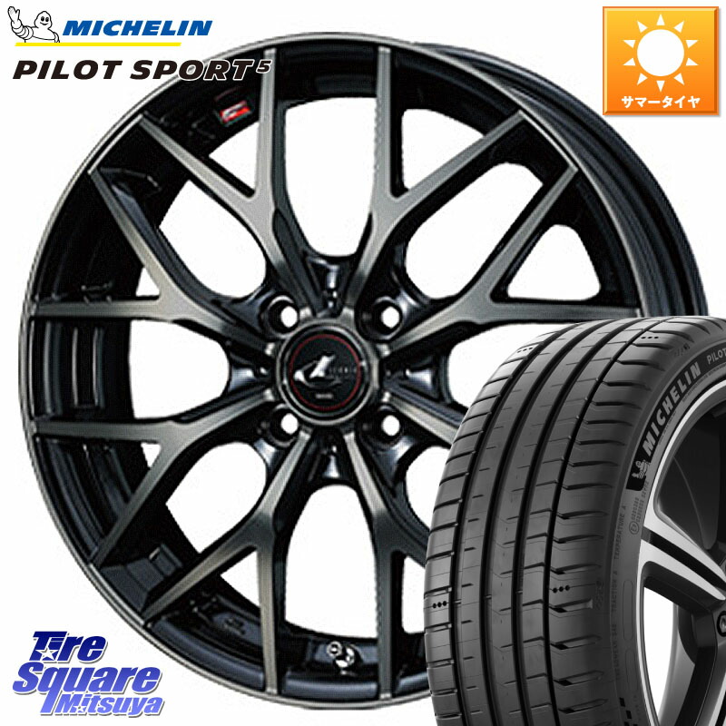 WEDS レオニス MX ウェッズ Leonis ホイール 16インチ 16 X 6.0J +42 4穴 100 ミシュラン PILOT SPORT5 パイロットスポーツ5 87W XL 正規 205/45R16