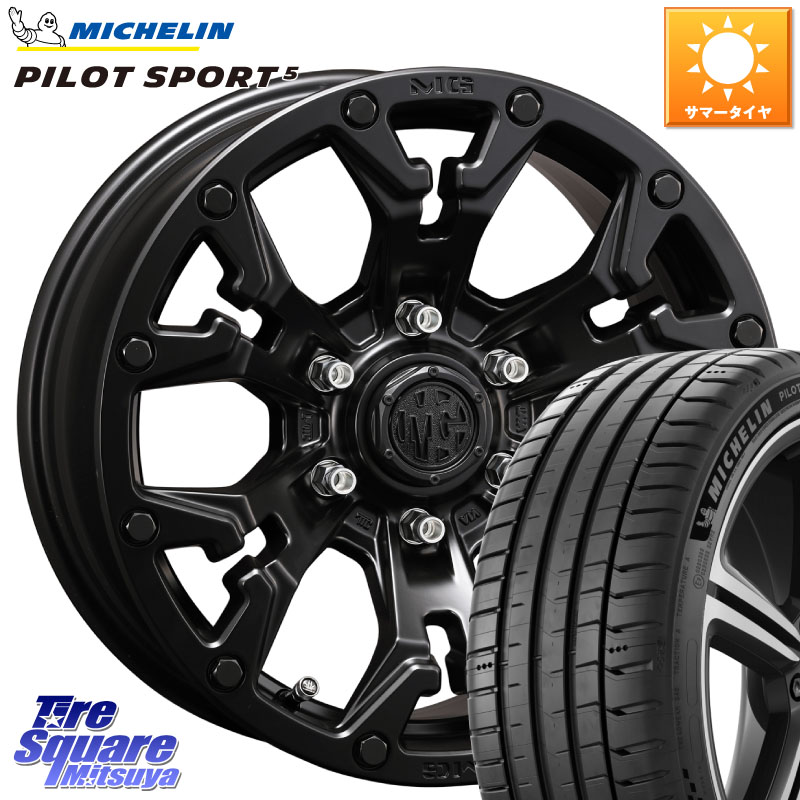 ミシュラン PILOT SPORT5 パイロットスポーツ5 (98Y) XL 正規 215/55R17CRIMSON クリムソン GOLEM ゴーレム 17インチ 17X7.0J 32 5穴 114.3|タイヤスクエアミツヤ