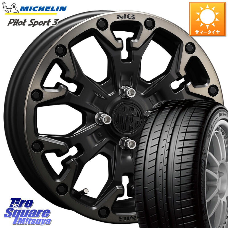 CRIMSON MG GOLEM Jr ホイール 16インチ 16 X 6.0J +38 4穴 100 ミシュラン PILOT SPORT3 パイロットスポーツ3 84V XL 正規 195/45R16