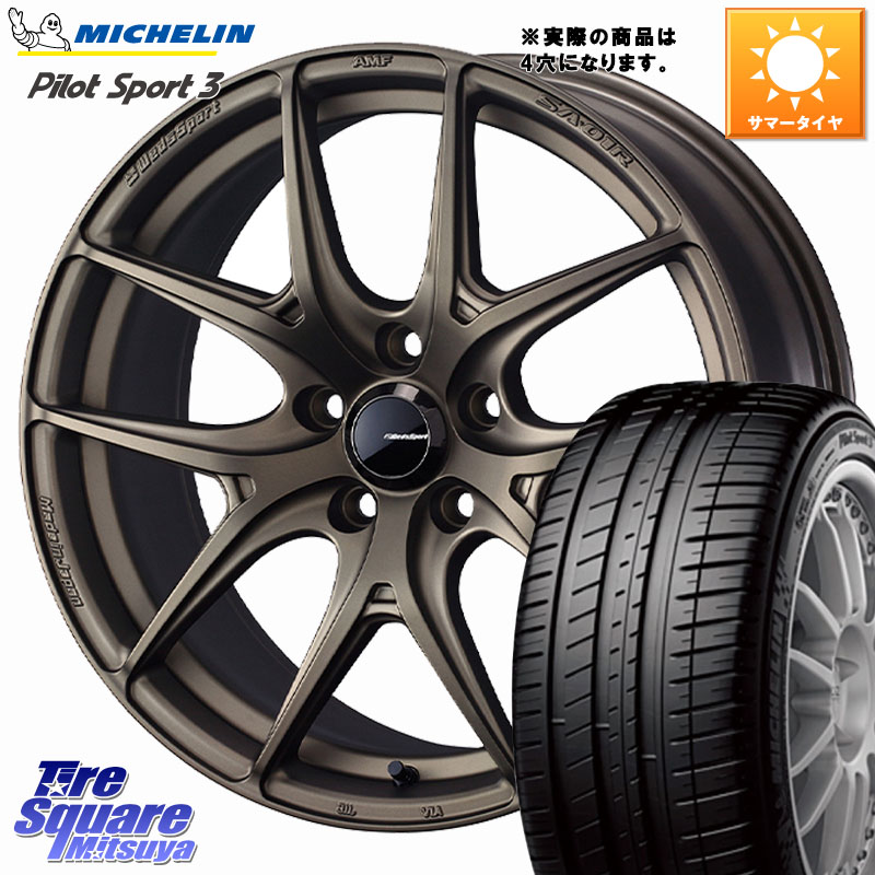 WEDS WedsSport SA-01R ホイール 15インチ ウェッズ スポーツ 15 X 6.0J +48 4穴 100 ミシュラン PILOT SPORT3 パイロットスポーツ3 89V XL DT 正規 195/55R15