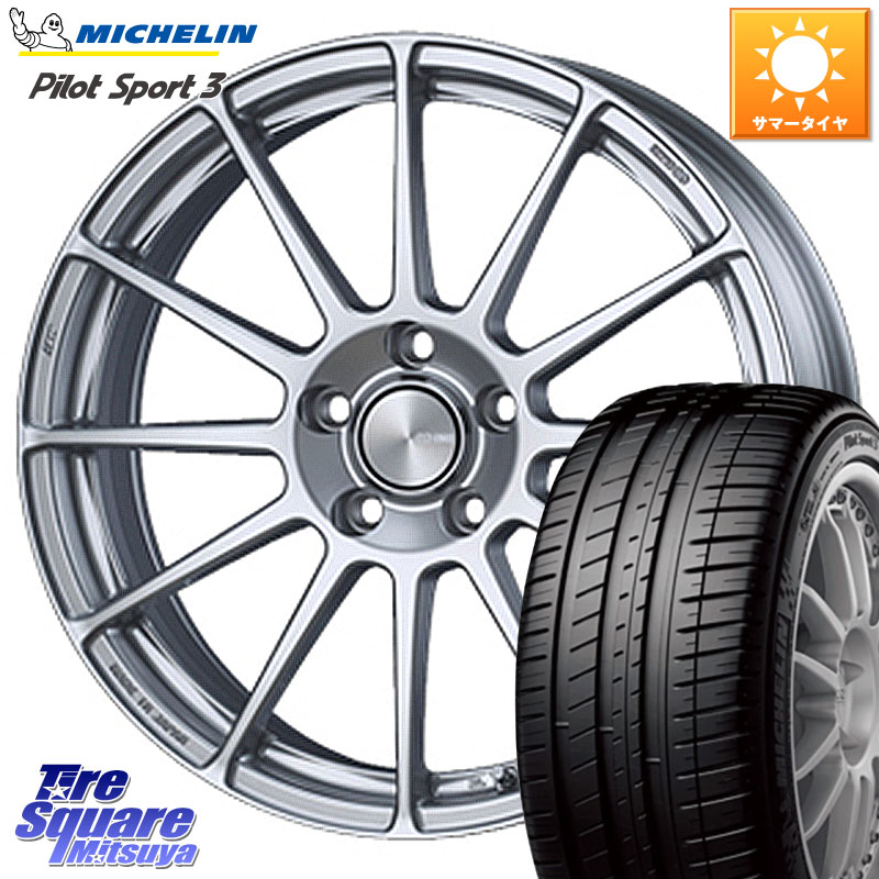 ENKEI エンケイ PerformanceLine PF03 ホイール 15 X 6.0J +45 4穴 100 ミシュラン PILOT SPORT3 パイロットスポーツ3 86V XL DT 正規 185/55R15 E11ノート