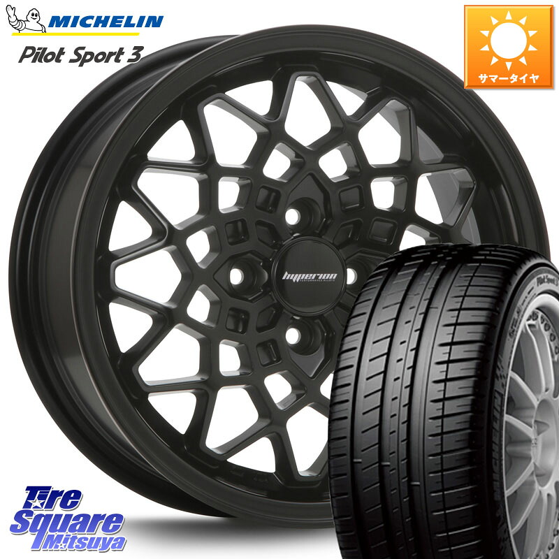 ミシュラン PILOT SPORT3 パイロットスポーツ3 89V XL DT 正規 195/55R15MLJ hyperion CALMA ハイペリオン カルマ 15X7.0J 48 4穴 100 ヤリス|タイヤスクエアミツヤ