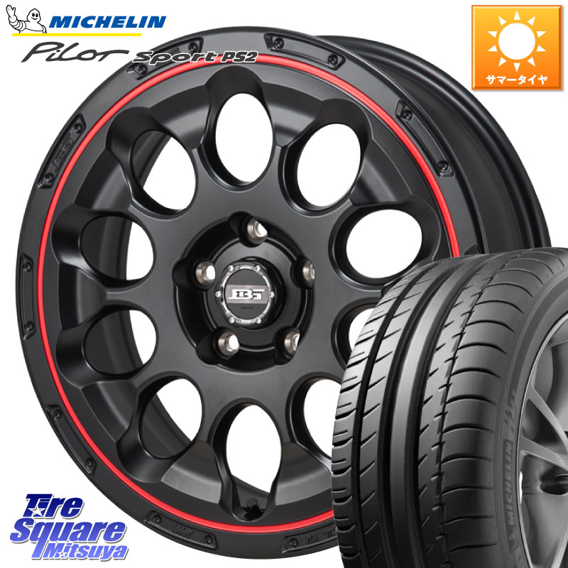 ミシュラン PILOT SPORT PS2 95Y XL N1 正規 205/55R17Japan三陽 ボトムガルシア CHRONO クロノ BKRED 17X7.0J 38 5穴 114.3 90系ノア/ヴォクシー RP6～8ステップワゴン SAI ノア NOAH｜タイヤスクエアミツヤ 128,565円