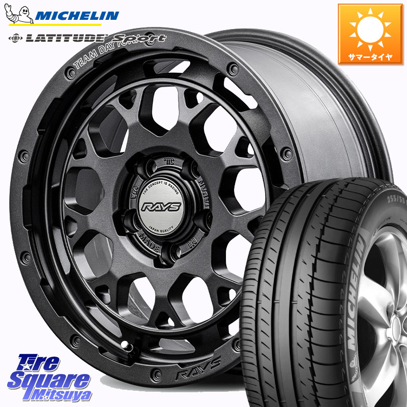 ミシュラン LATITUDE SPORT 109Y XL N1 正規 255/55R18RAYS 【欠品次回~1月】 TEAM DAYTONA M9+ Spec M ホイール 18インチ 18X7.5J 38 5穴 114.3 アウトランダーPHEV|タイヤスクエアミツヤ