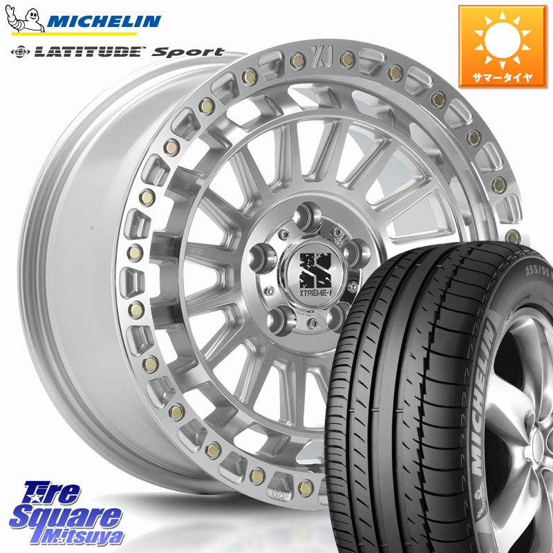 ミシュラン LATITUDE SPORT 109Y XL N1 正規 255/55R18MLJ XJ08 XTREME-J ホイール 18インチ 18X8.0J 40 5穴 114.3 アウトランダーPHEV|タイヤスクエアミツヤ