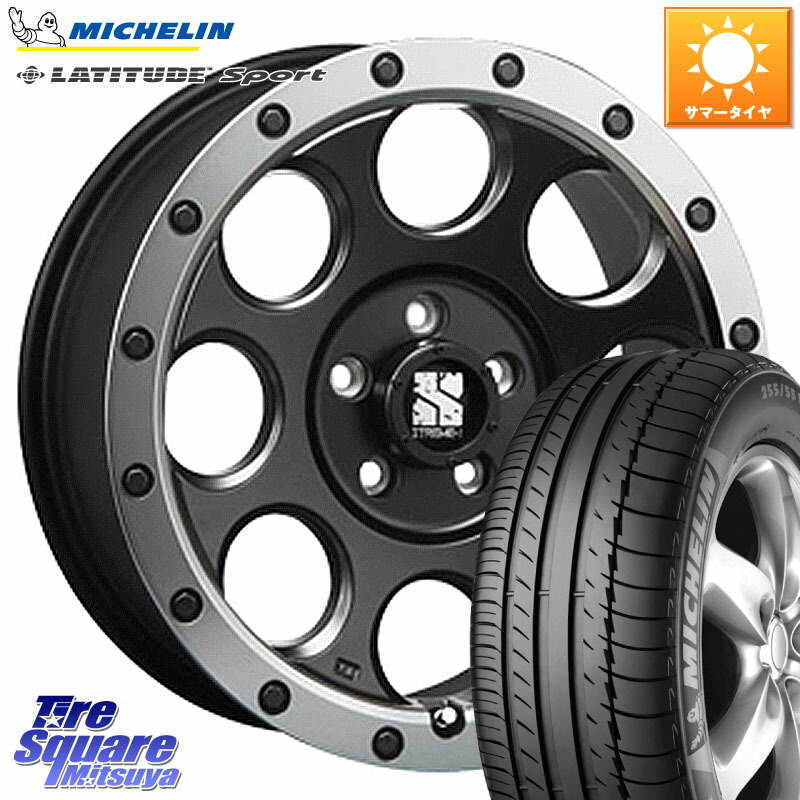 MLJ XJ03 エクストリームJ XTREME-J ホイール 18インチ 18 X 8.0J +40 5穴 114.3 ミシュラン LATITUDE SPORT 109Y XL N1 正規 255/55R18 アウトランダーPHEV