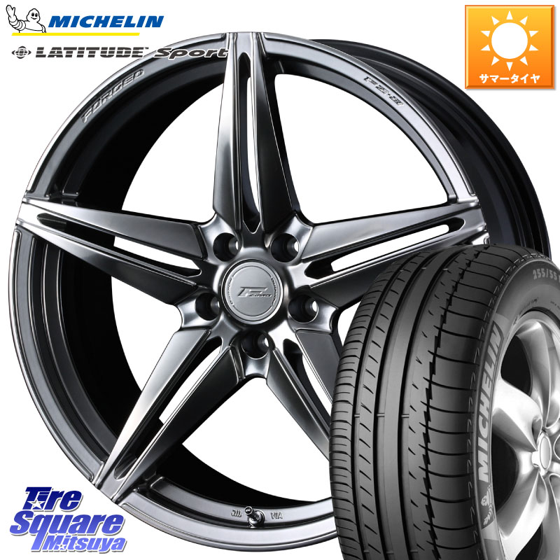 WEDS F ZERO FZ-3 FZ3 鍛造 FORGED ホイール18インチ エフゼロ 18 X 7.5J +38 5穴 114.3 ミシュラン LATITUDE SPORT 109Y XL N1 正規 255/55R18 アウトランダーPHEV