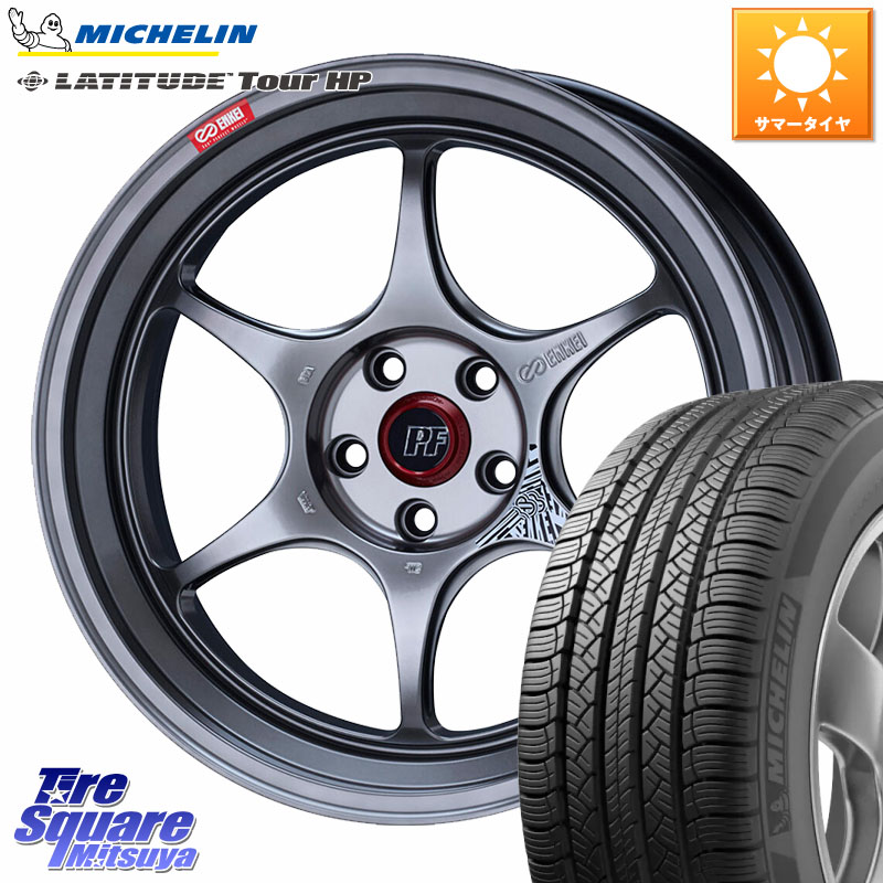 ENKEI エンケイ PerformanceLine PF06 シルバー ホイール 19インチ 19 X 8.0J +45 5穴 114.3 ミシュラン LATITUDE TOUR HP 103V N0 正規 255/50R19