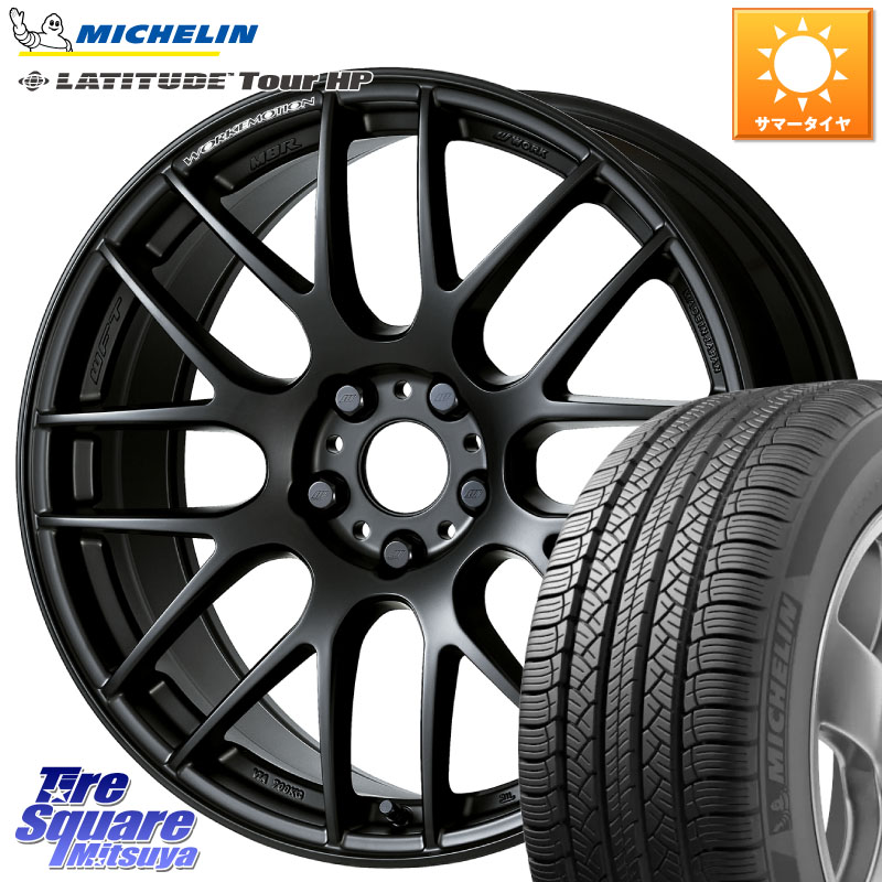 WORK ワーク EMOTION エモーション M8R MBL 18インチ 18 X 8.5J +38 5穴 114.3 ミシュラン LATITUDE TOUR HP 105V N1 正規 255/55R18 アウトランダーPHEV