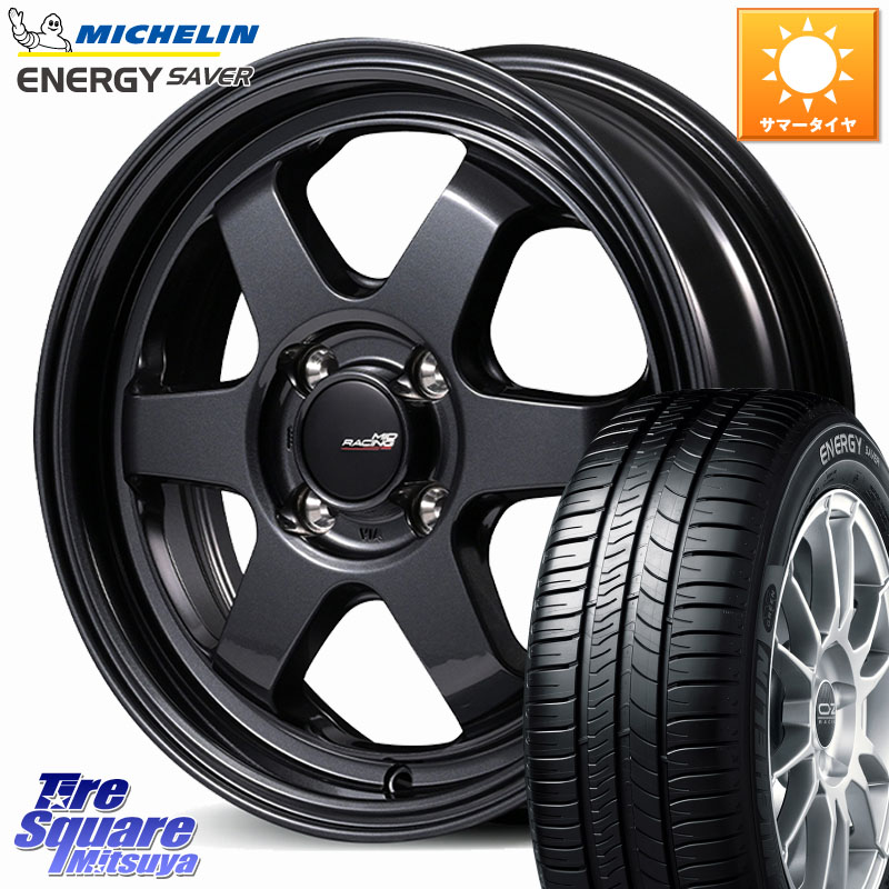 MANARAY MID RACING R06 ホイール 15インチ 15 X 5.0J +45 4穴 100 ミシュラン ENERGY SAVER 88H XL ★ 正規 175/65R15