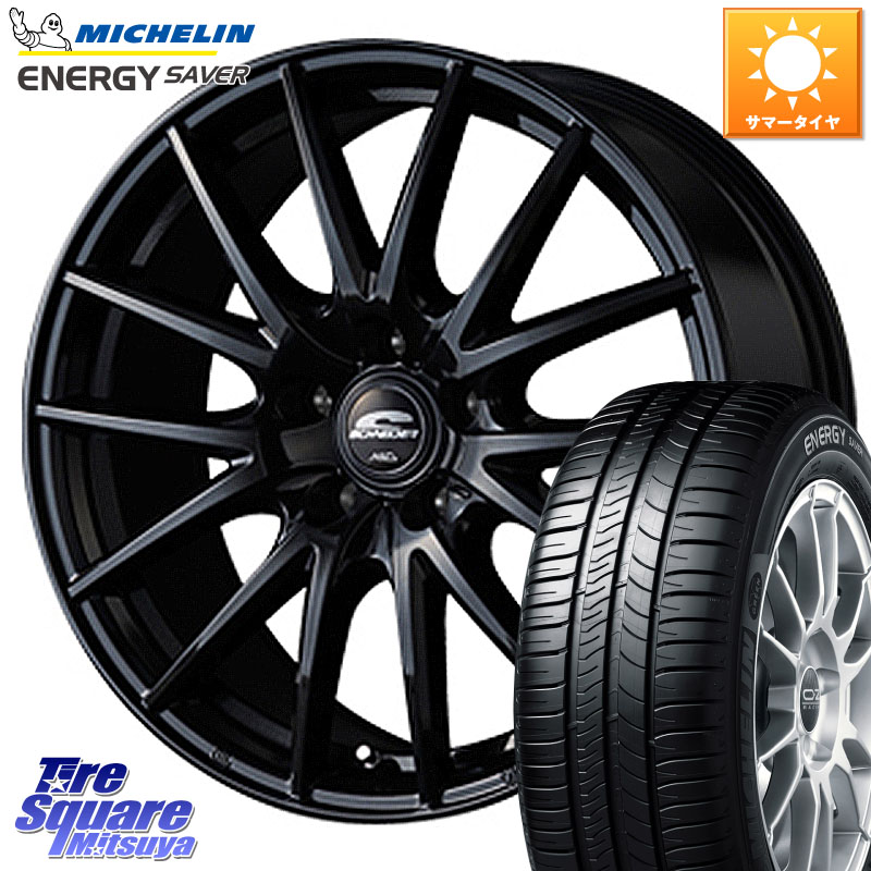 MANARAY MID SCHNEIDER SQ27 ブラック ホイール 15インチ 15 X 6.0J +45 5穴 114.3 ミシュラン ENERGY SAVER 88H XL ★ 正規 175/65R15