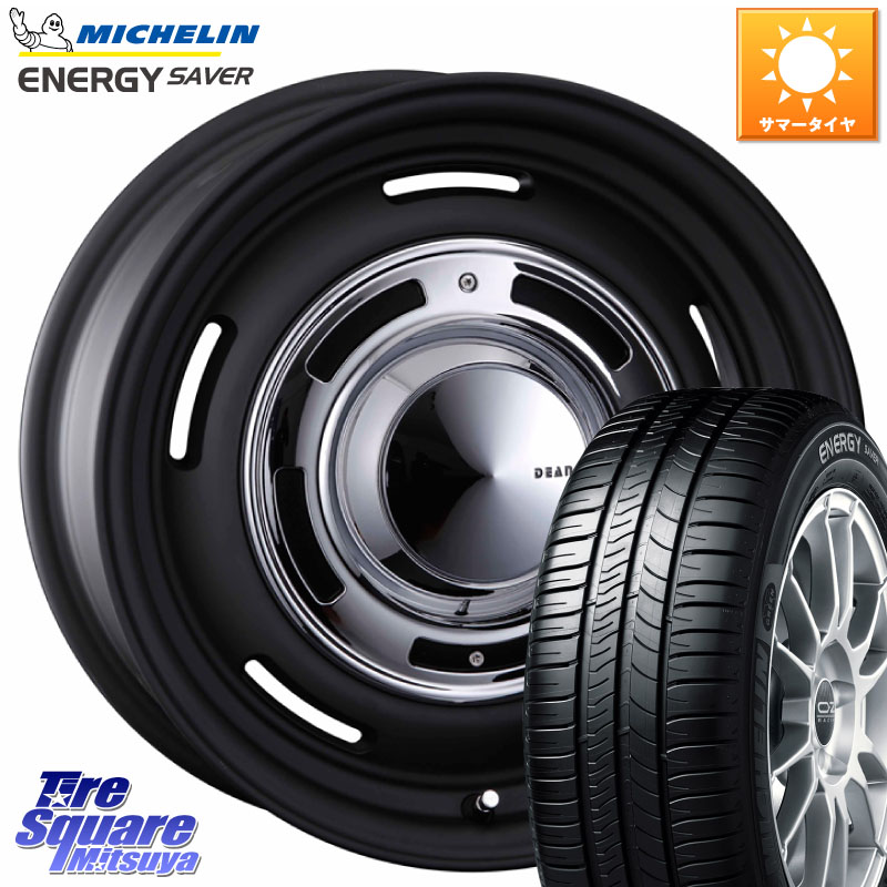 ミシュラン ENERGY SAVER 88H XL ★ 正規 175/65R15CRIMSON ディーン クロスカントリー ブラック 15インチ 15X6.0J 42 4穴 100 160系カローラフィールダー スイフト4穴 130系ヴィッツ キューブ CUBE 日産 アクア カローラアクシオ スイフト｜タイヤスクエアミツヤ