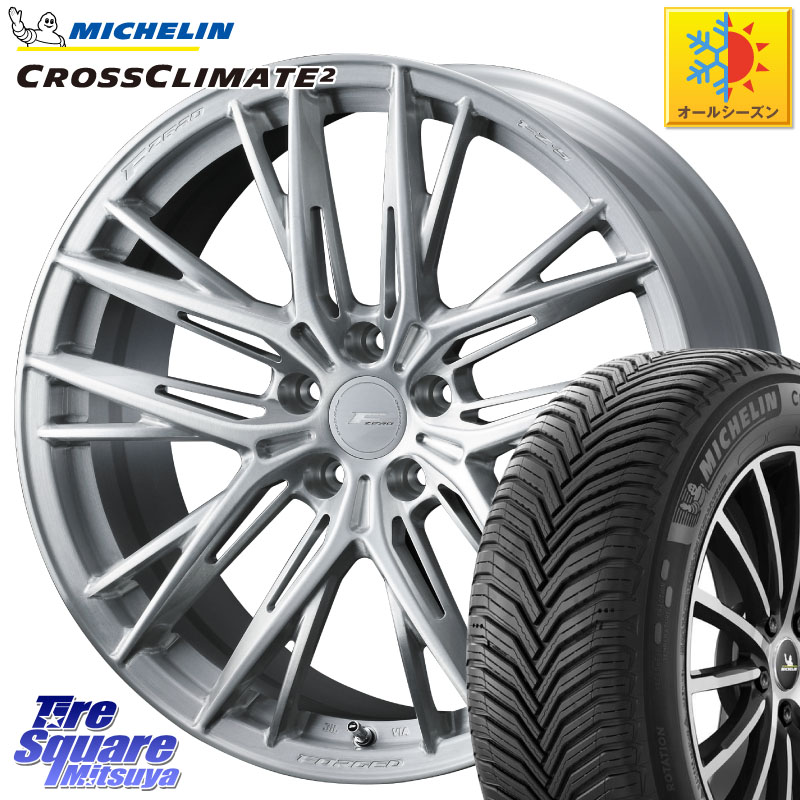 ミシュラン CROSSCLIMATE2 クロスクライメイト2 オールシーズンタイヤ 103V XL VOL 正規 235/50R19 WEDS F ZERO FZ-5 FZ5 鍛造 FORGED ホイール 19インチ エフゼロ 19 X 8.5J +48 5穴 114.3 CX-5 CX-8 BT5レガシィアウトバック