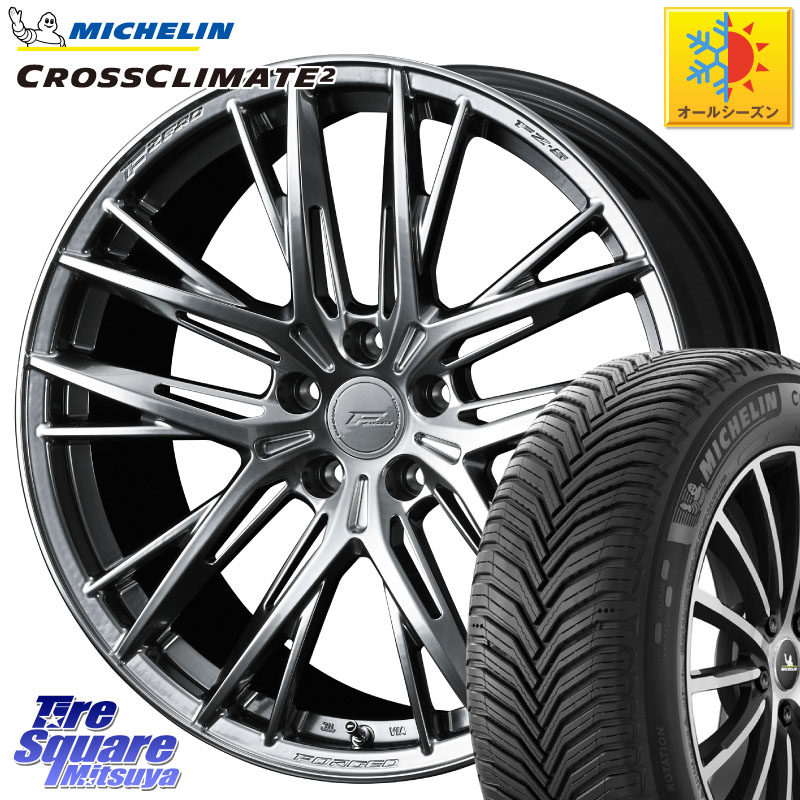 ミシュラン CROSSCLIMATE2 クロスクライメイト2 オールシーズンタイヤ 103V XL VOL 正規 235/50R19WEDS F ZERO FZ-5 FZ5 鍛造 FORGED ホイール 19インチ エフゼロ 19X8.5J 48 5穴 114.3 CX-5 CX-8 BT5レガシィアウトバック｜タイヤスクエアミツヤ