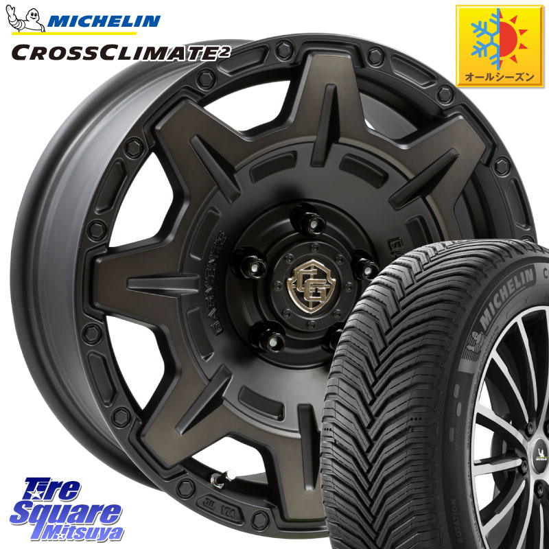 ミシュラン CROSSCLIMATE2 クロスクライメイト2 オールシーズンタイヤ 97W XL 正規 215/55R16 WEDS CROSS OVER GARMENTS StyleM 16インチ 16 X 7.0J +35 5穴 114.3